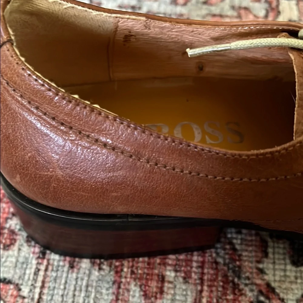 LD. Boss Tan Brown Oxford Men Shoes - Picture 12 of 17